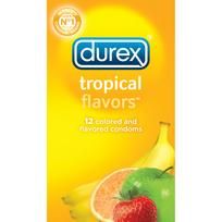 Durex condoms tropical color and scents