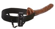 Fetish Fantasy Series 10 Inch Chocolate Dream Vibrating Hollow Strap-On