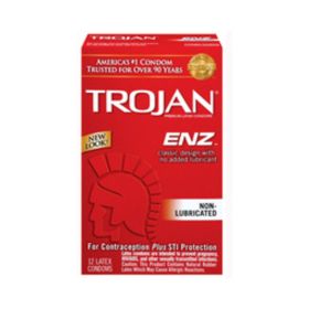 Trojan Enz Non (Option: Lubricated Condoms  12 Pack)